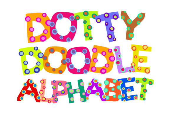 Dotty Doodle Alphabet Clipart Review for Graphics and Freebies