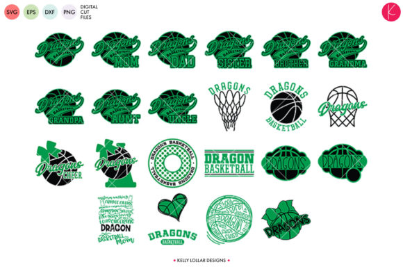 Dragons Basketball Bundle Graphics and Crafts Review