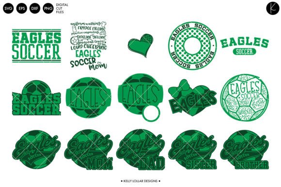 Eagles Soccer Football Bundle: Graphics and Crafts for Content Creators