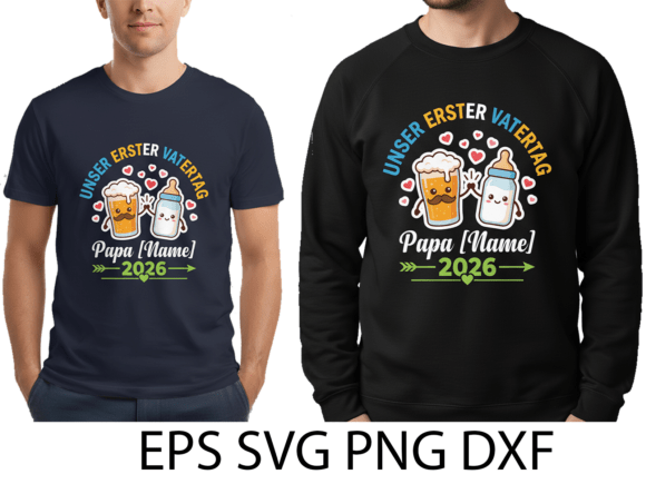 German First Fathers Day 2026 SVG Graphics Review