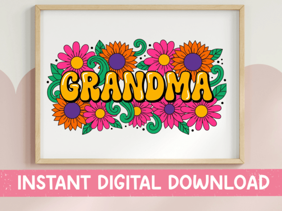 Grandma Floral Bubble SVG Graphics and Crafts Review