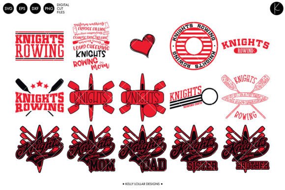 Knights Rowing Crew Bundle Graphics for Crafts