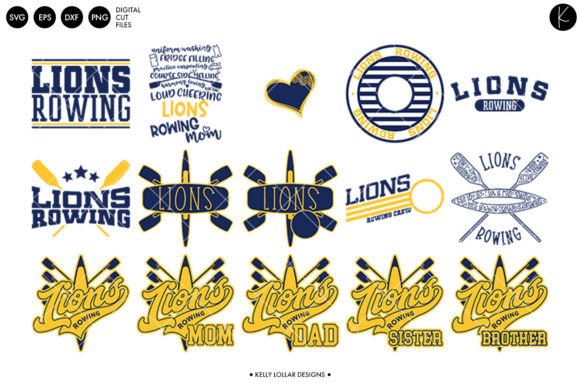 Lions Rowing Crew Bundle Graphics and Crafts Review