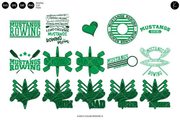Mustangs Rowing Crew Bundle: Graphics and Crafts Review