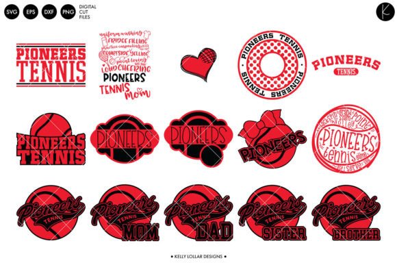 Pioneers Tennis Bundle: Graphics and Crafts for Editorial Design