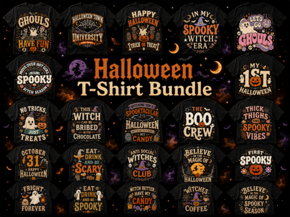 Retro Spooky Halloween SVG Bundle Graphics and Crafts Review