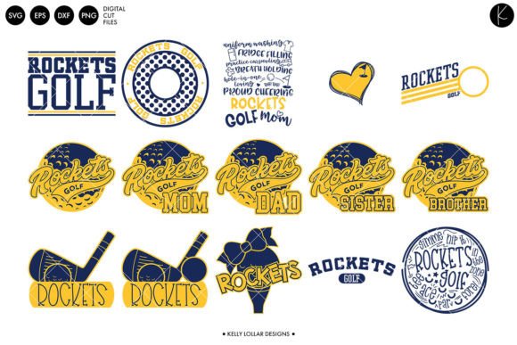 Rockets Golf Team Bundle Graphics and Crafts