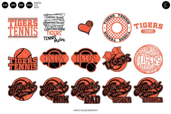 Tigers Tennis Bundle Graphics and Crafts Review